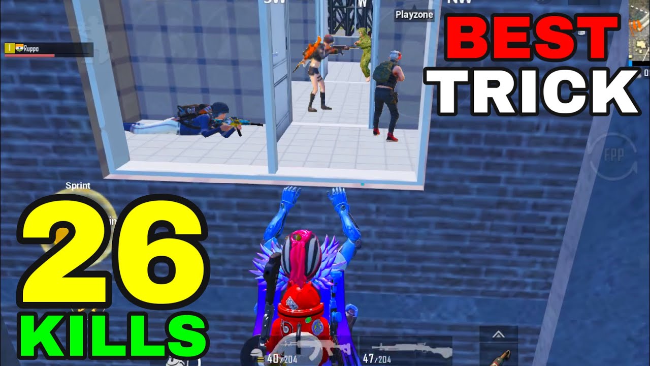 NEW BEST TRICK in MILITARY BASE!! | 26 KILLS SOLO vs SQUADS | PUBG MOBILE | RUPPO