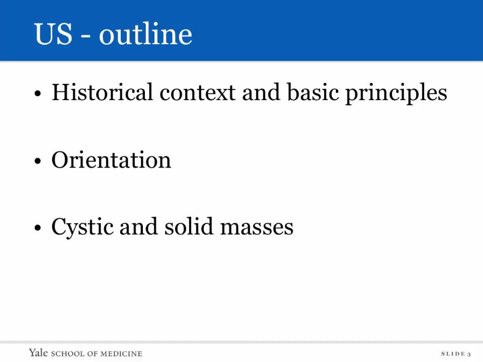 Introduction to Radiology- Ultrasound