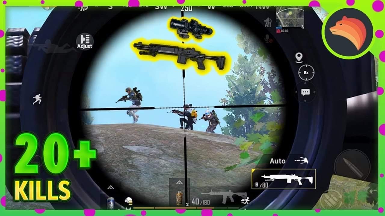 Auto MK14 + 8x Scope | PUBG MOBILE | LEVINHO