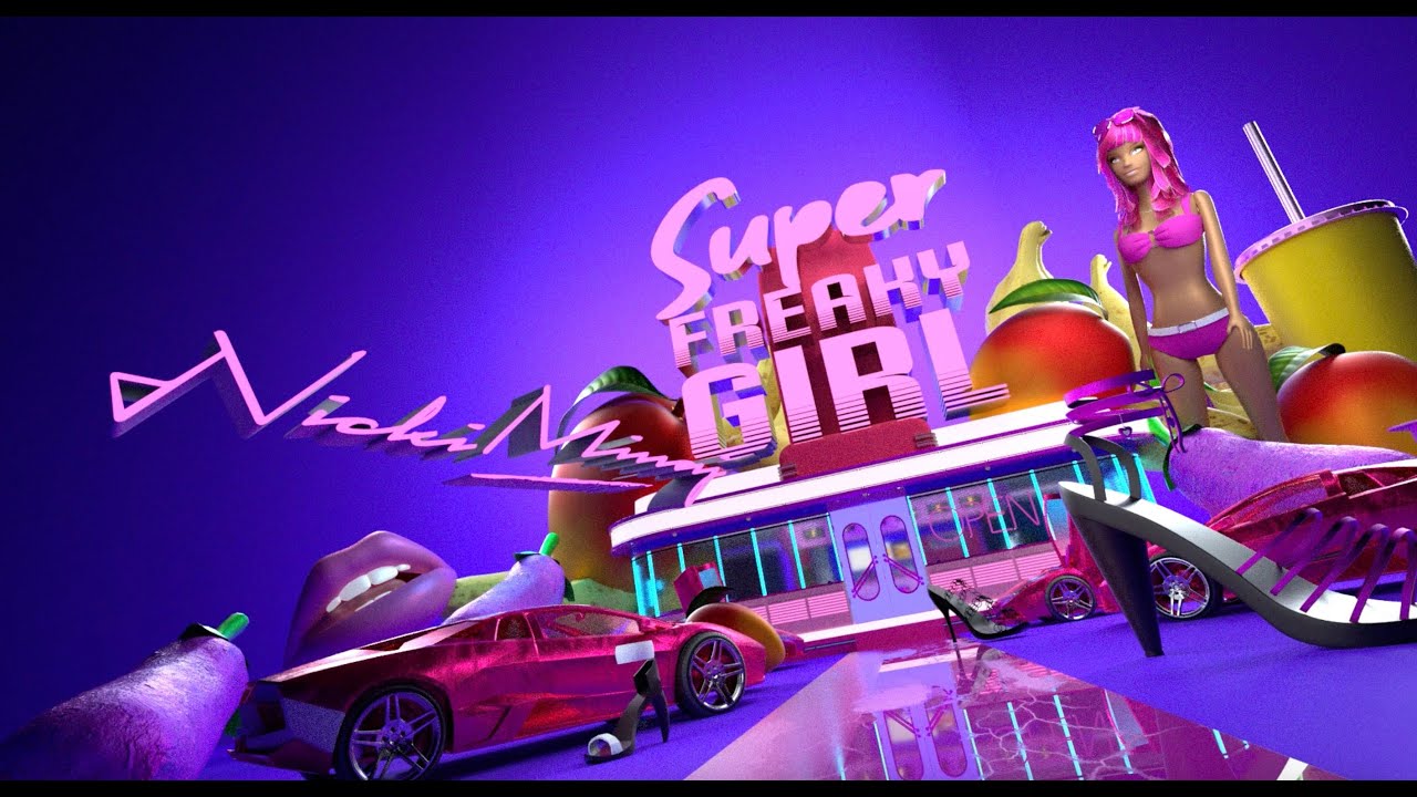 Nicki Minaj - Super Freaky Girl (Roman Remix) (Official Lyric Video)